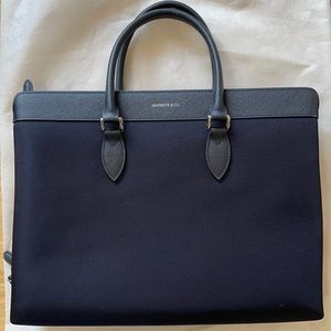 LEATHER-TRIMMED BRIEFCASE for Men & Women